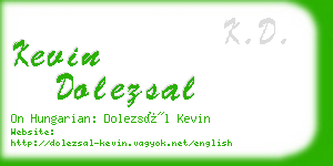 kevin dolezsal business card